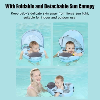 Mambobaby ทุ่นลอยน้ํา ว่ายน้ํา เด็กทารก น่ารัก ไม่พอง นุ่ม กันน้ํา เป็นมิตรกับผิว เทรนเนอร์ ลอยน้ํา สําหรับเด็ก 8-36 เดือน [มาใหม่]