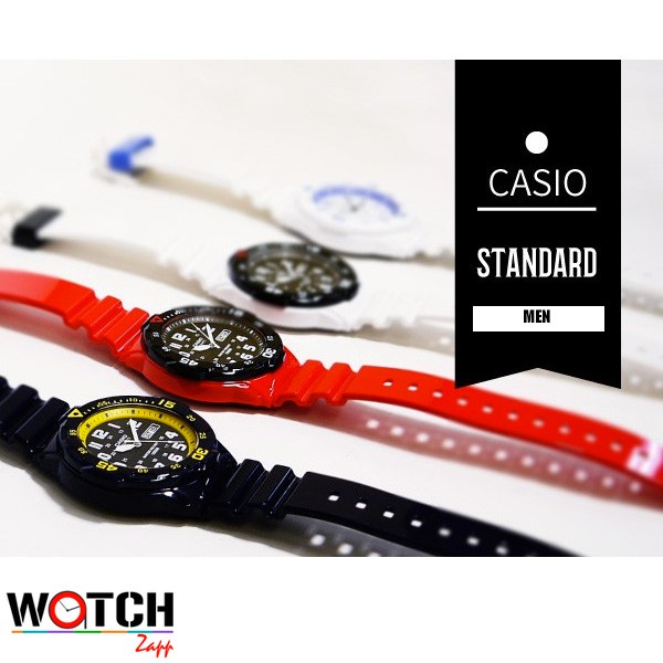 Casio Standard นาฬิกาข้อมือผู้ชาย สีดำ สายเรซิน รุ่น MRW-200HC MRW-200HC-2B  MRW-200HC-7B MRW-200HC-4B