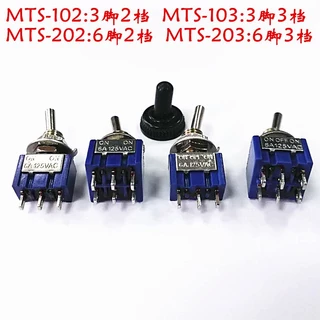 สวิตช์ปุ่มกดแขนโยก สามความเร็ว MTS-101 102 103 MTS-202 203 3 Pins 6 Pins