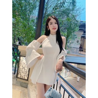 Marshmallow dress ❤️ พร้อมส่ง ชุดเดรสเรียบหรู ชุดออกงาน ใส่เที่ยว