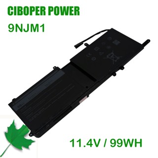 CP ใหม่ของแท้แบตเตอรี่แล็ปท็อป9NJM1 11.4V 99WH สำหรับ15 R3 17 R4 Series 0546FF 0HF250 44T2R HF250 MG2YH