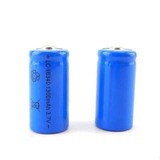 ถ่านชาร์จ Lithium เบอร์16340 3.7V 1300mAh 1ก้อน ถ่าน