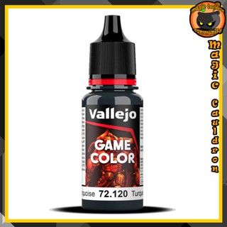 Abyssal Turquoise 18ml. New Vallejo Game Color สีอะคริลิคสูตรน้ำ