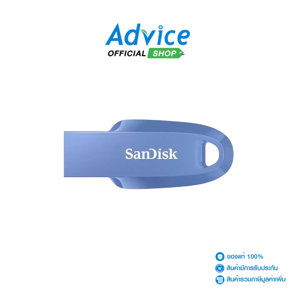 SANDISK  32GB Flash Drive ULTRA CURVE (SDCZ550) USB 3.2 Blue - A0145114