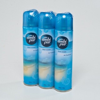 แอมบิเพอร์ สเปรย์ปรับอากาศ กลิ่นบลูโอเชียน 300 มล. x 3 กระป๋องAmbi Pur Blue Ocean 300 ml x 3