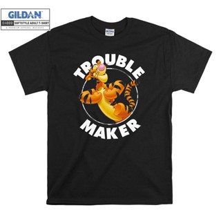 GILDAN เสื้อยืด มีฮู้ด พิมพ์ลาย Tigger Trouble Maker Winnie The Pooh สําหรับเด็ก ไซซ์ S - L - XL - 3XL 4XL - 5XL_01