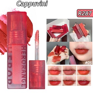 Cappuvini ลิปกลอส เนื้อแมตต์กํามะหยี่ 3 กรัม / ชิ้น HERORANGE