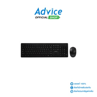 OKER Keyboard+Mouse  (2in1) Wireless (K9300) Black