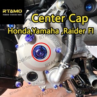 RTAMO Titanium Gr5 อุดจานไฟ+อุดเฟืองท้าย Duo Cap M30 Honda Wave110i 125S M31 Yamaha Xmax M36 Raider Fi