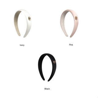 🇰🇷 พรี Marithe Circle Logo Velvet hair band