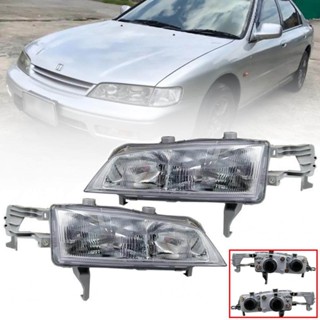 ไฟหน้า รุ่น ฮอนด้า แอคคอร์ด HONDA ACCORD G5 ปี 1994 - 1995 ไฟท้ายก้อนเดียว สี honda-headlight-parts T2