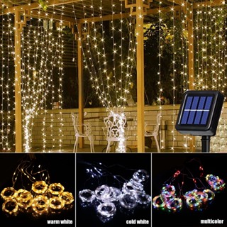 ฉากหลังม่าน 3 * 3M300 ไฟ LED String Fairy Curling กลางแจ้ง Garland ไฟ LED สำหรับหน้าต่างงานแต่งงานบ้านตกแต่งคริสต์มาสแสง