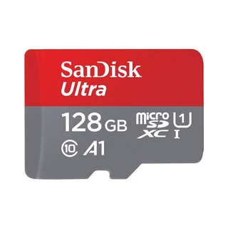 SANDISK 128B Micro SD Card ไมโครเอสดีการ์ด Ultra SDSQUAB-128G-GN6MN (140MB/s,) - A0146612