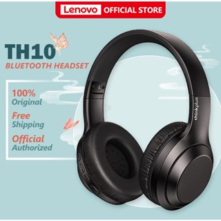 ○۞Lenovo TH10 หูฟังบลูทูธ TWS หูฟังสเตอริโอบลูทูธ พร้อมไมโครโฟน สําหรับ Headphones With HD Music With Mic Sports