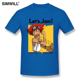 Male Jamming With Edward Cowboys Bebop Designer T Shirt Slim Fit Fashion Europe Prevalent Birthday Gift_01