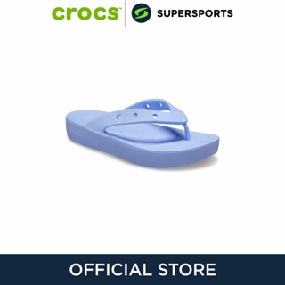 CROCS Classic Platform รองเท้าแตะผู้หญิง รองเท้าผู้หญิง