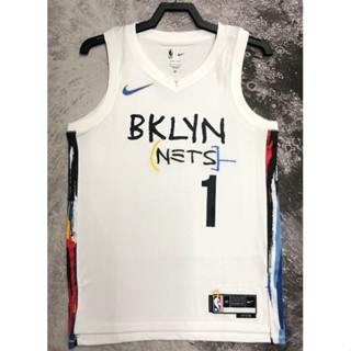 hot pressed 2023 nba  Brooklyn Nets  No. 1 Bridges white basketball jersey