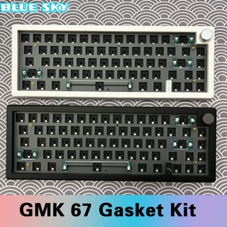 GMK67 Hot Swappable Mechanical Keyboard Gasket Kit Bluetooth 2.4G Wireless 3 Mode Keyboard Customization Kit RGB Backlit 67 Keys