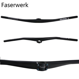 Faserwerk แฮนด์บาร์คาร์บอน AM FR ขนาด 35x800 มม. พร้อมเมาท์ยึดคอมพิวเตอร์ สําหรับจักรยานเสือภูเขา