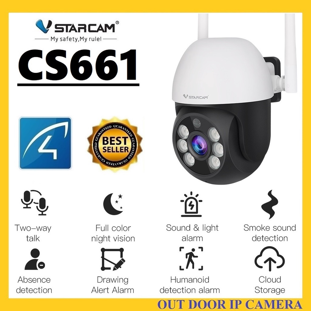 พร้อมส่ง VSTARCAM CS661 SUPER HD 1296P 3.0Megapixel WiFi MiNi Dome iP Camera กล้องวงจรปิด