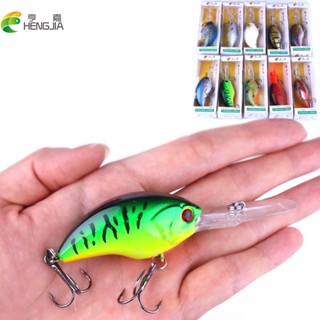 Hengjia 1 ชิ้น เหยื่อตกปลา 9CM/13G Floating Minnow Fishing Lure Retail Boxed Crankbait Fishing Tackle