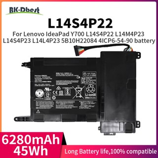 BK-Dbest 14.8V แบตเตอรี่แล็ปท็อป L14S4P22สำหรับ Lenovo Y700-15ISK-17ISK-15ACZ L14M4P23แบตเตอรี่แบบชาร์จไฟได้