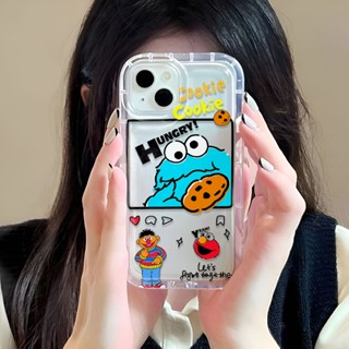 เคสโทรศัพท์มือถือ ลายคุกกี้ Sesame Street สําหรับ iphone 14promax 11 13 12 7Plus X XS Max