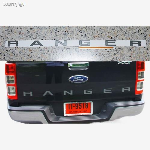 พร้อมส่ง❀1ชุดตามภาพ สติ๊กเกอร์ RANGER สีเทา ติดท้ายรถ ฟอร์ด เรนเจอร์ ทุกรุ่น FORD RANGER PX T6 2012-2019 ท้ายกระบะ Stick