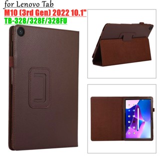 Flip Leathr Case For Lenovo Tab M10 (3rd Gen) 2022 TB-328 10.1" Tablet PU Leather Stand TB-328F TB-328FU