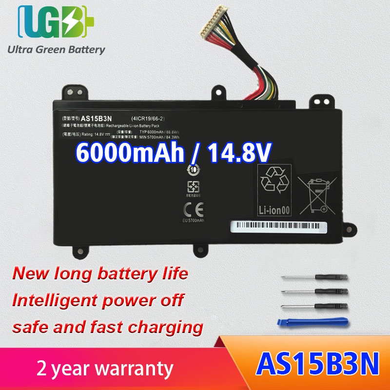 Original AS15B3N แบตเตอรี่สำหรับ Acer Predator 17 15 G9-591-713C 17 G9-792-72S6 Predator 21X GX21-71