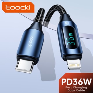 Toocki สายชาร์จ USB C PD 36W ชาร์จเร็ว สําหรับสายไฟ Type C