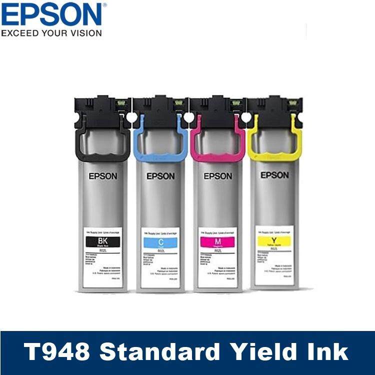 [Original] Epson T948 Black Cyan Magenta Yellow Ink Pack For WF-C5290 WFC5290 WF C5290 WF-C5790 WFC5