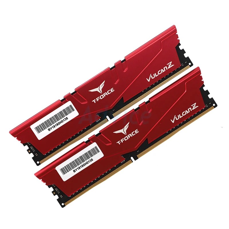 RAM แรม DDR4(2666) 16GB (8GBX2)TEAM VULCAN Z RED - A0125550 - A0125550