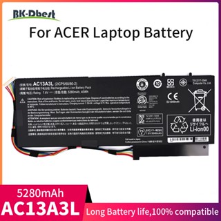 BK-Dbest แบตเตอรี่แล็ปท็อป AC13A3L สำหรับ Acer Aspire P3 P3-131 , P3-171 ,TravelMate X313E/X313M Series 7.6V 40Wh