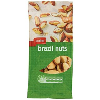 โคลส์ ถั่วบราซิล Coles Brazil Nuts 150g.