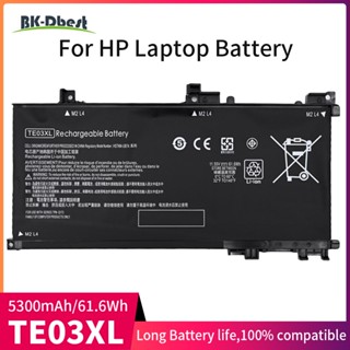 BK-Dbest 11.55V 5300MAh TE03XL แบตเตอรี่แล็ปท็อปภายในสำหรับ HP Omen 15 Series 15-AX020TX Omen 15-AX020TX 15-AX03 Series