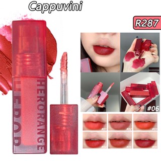 Cappuvini ลิปกลอส เนื้อแมตต์กํามะหยี่ 3 กรัม / ชิ้น HERORANGE