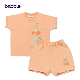 [ขายดี] BABBLE ชุดเด็ก ชุดเซตเด็ก แขนสั้นขาสั้น (4 สีให้เลือก) อายุ 3 เดือน ถึง 2 ปี (SS001) (BSS)