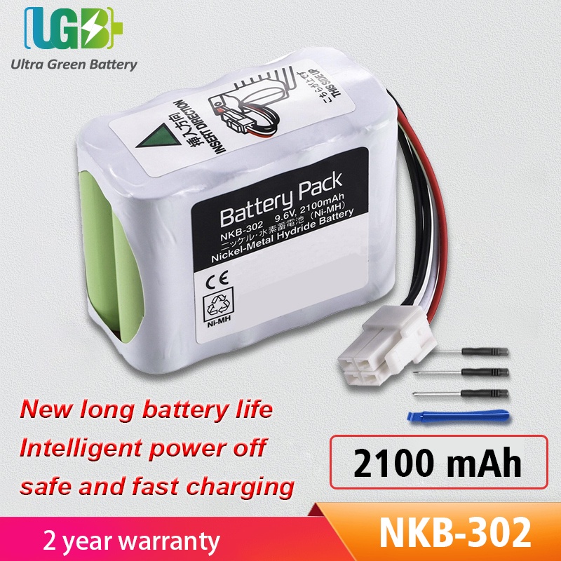 Original แบตเตอรี่ NKB-302สำหรับ Nihon Kohden OPV-1500 X064 OPV-1500K แบตเตอรี่ทางการแพทย์2100MAh 9.