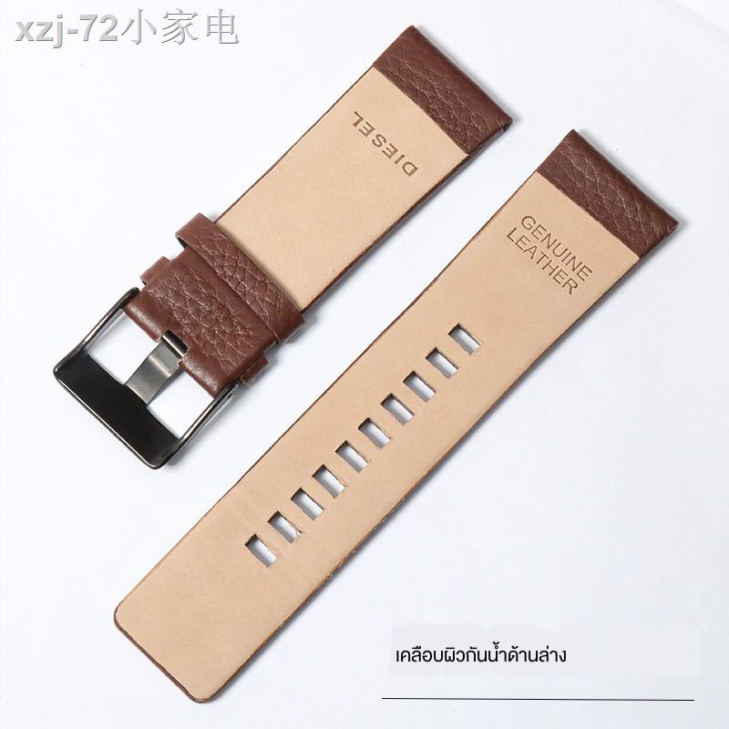 สายรัด ☇สายหนังแท้ Diesel ชาย DZ4323 / 1657/4318 สายหนังลายลิ้นจี่ 24 26 มม. <