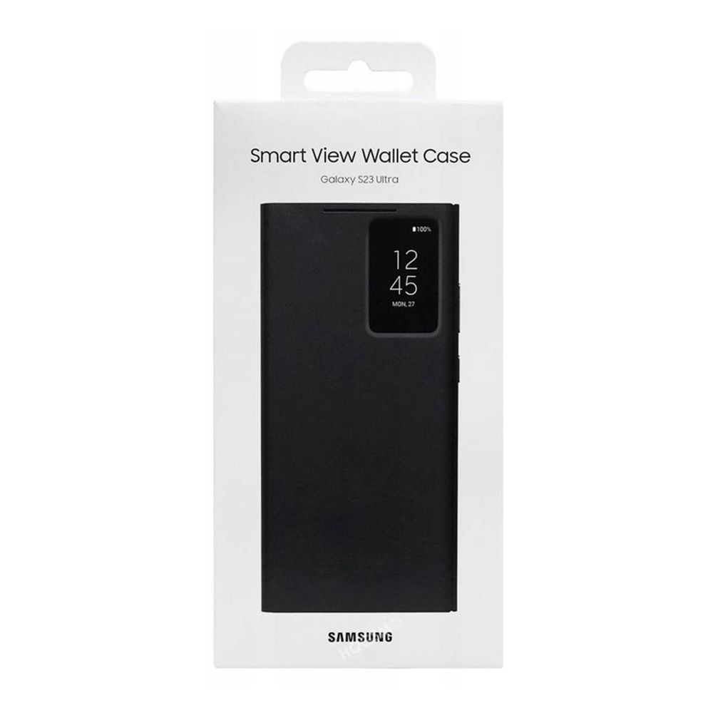 Samsung Official Galaxy S23 Ultra Smart View Wallet Case (Black), EF-ZS918CBEGWW