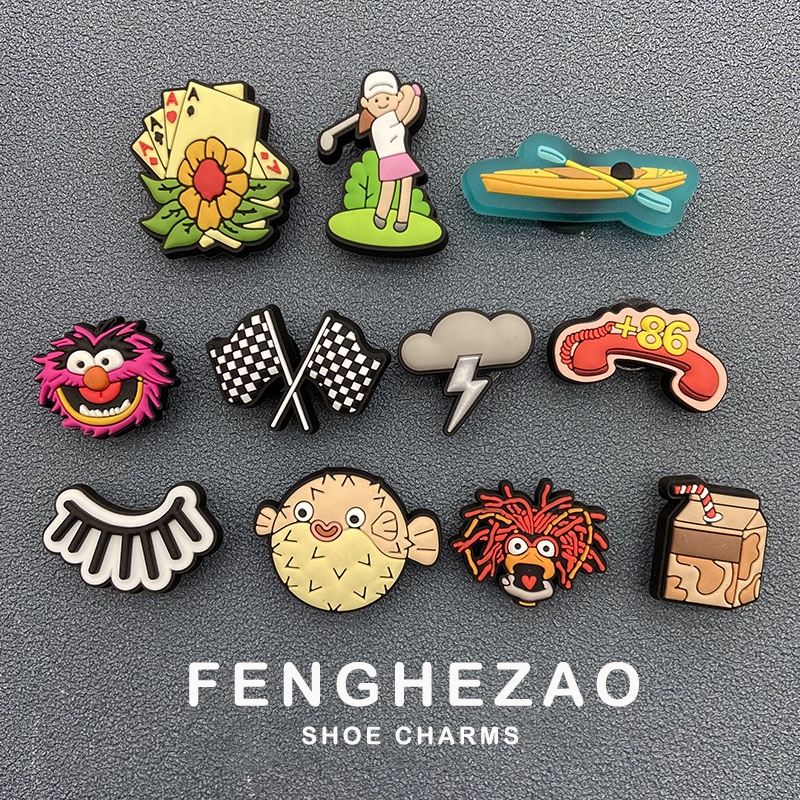 <FhZ>/ Crocs jibbitz / ใด ๆ 4 เพลิดเพลินกับ₱ 5 ปิด /เสน่ห์รองเท้า / jibbits คุณภาพสูง / ของแท้ / jibbitz