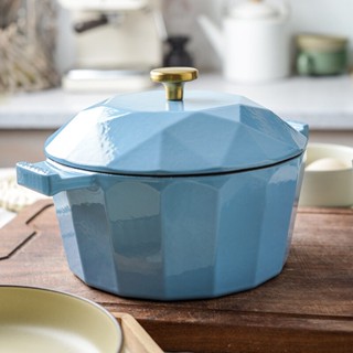 【จัดส่งภายใน 24 ชม】21cm Nonstick Ceramic Dutch Oven Pot with Lid หม้อเคลือบ