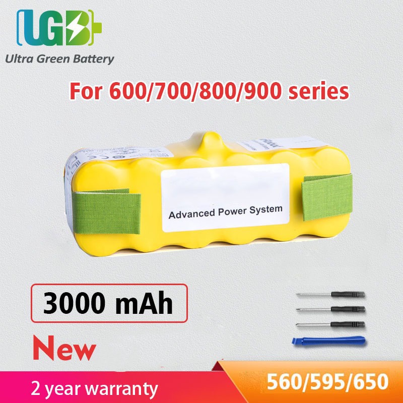 UGB Roomba560 595 650แบตเตอรี่สำหรับ IRobot Roomba Sweeper อุปกรณ์เสริม52708 870 871 880 620 529 770