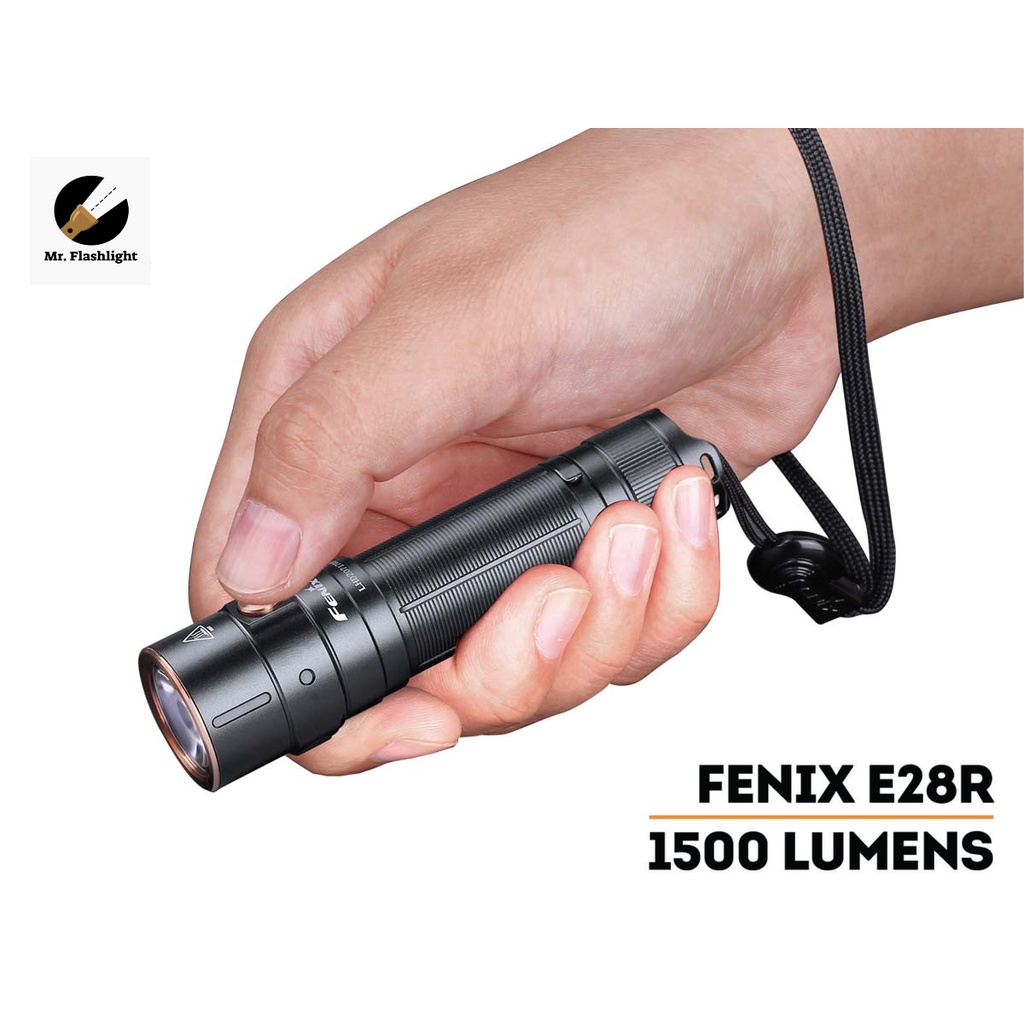 ☼ไฟฉาย Fenix E28R 1500 Lumen แบบพกพา (ชาร์จไฟในตัวเปลี่ยนแบตได้) (ประกันศูนย์สามปี) (ออกใบกำกับภาษีได้)