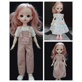 ชุดตุ๊กตา เสื้อผ้าต๊กตา bjd1/6ขนาด30ซม.handmade doll set 30cm.