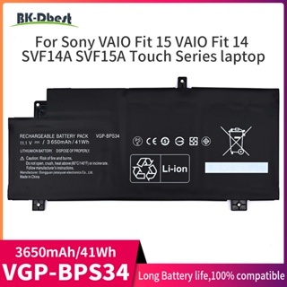 BK-Dbest 11.1V 41wh แบตเตอรี่แล็ปท็อป BPS34สำหรับ Sony Vaio Fit SVF14A SVF15A FIT15A SVF15A1ACXB SVF15A1ACXS SVF15A1BCXB