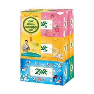 ZILK ซิลค์ กระดาษเช็ดหน้า รุ่น ลักกี้บ๊อกซ์ 115แผ่น (แพ็ค 6 กล่อง) กระดาษทิชชู่ ทิชชู่