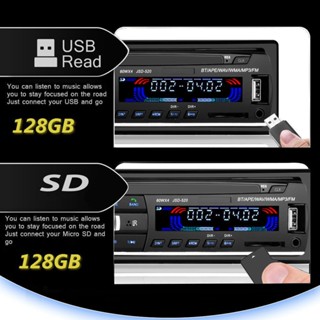 ดอกลำโพง ส่งจากไทย  JSD-520 สเตอริโอในรถยนต์บลูทูธวิทยุ FM MP3 เครื่องเล่นเสียง USB/SD/AUX เครื่องเล่น ติดรถยนต์ C
