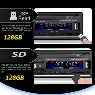 ดอกลำโพง ส่งจากไทย  JSD-520 สเตอริโอในรถยนต์บลูทูธวิทยุ FM MP3 เครื่องเล่นเสียง USB/SD/AUX เครื่องเล่น ติดรถยนต์ C